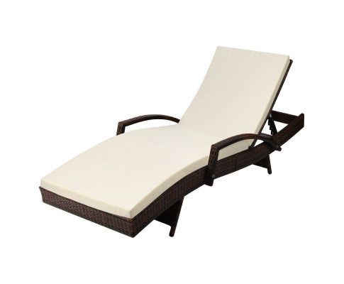 Outdoor Sun Lounge - Brown