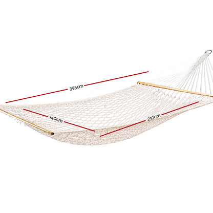 Double Swing Hammock Bed Cream