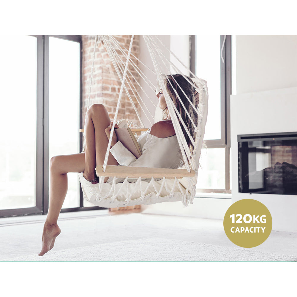 Hanging Swing Chair - Cream